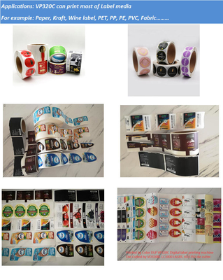 Cmyk 320mm van de Digitale Etiket LEIDENE de Machine Laserdruk
