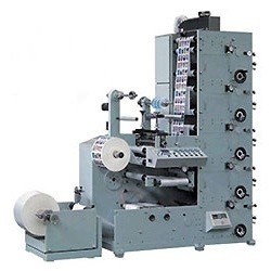 Flexografische UV-etikettendrukmachine Automatisch 60 m / min 6 kleuren