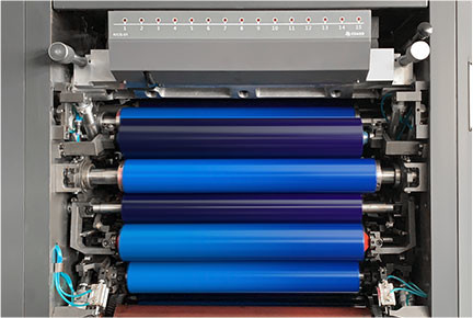 Automatische roterende offsetdrukmachine Multifunctionele hoge snelheid