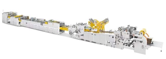 180-350gm Plaat vierkant onderkant winkelpapier zak vormen machine met handvat gaten