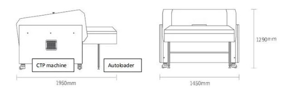 Volledig automatische plaatmachine thermische CTP met geïntegreerd punch systeem