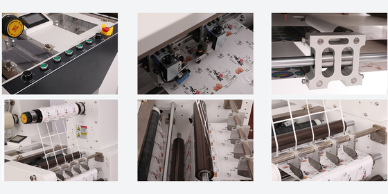 330 mm rollenlabel digitale slijpmachine met slitter en laminaat