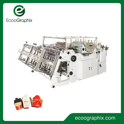 High Speed Take Away Food Paper Box Carton Oprichtmachine Drie rijstroken
