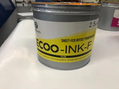 ECOO-INK-F Offsetprinting Ink op basis van rood oplosmiddel met een houdbaarheid van 3 jaar in 1 of 2,5 kg/blik en 6 blikken/doos