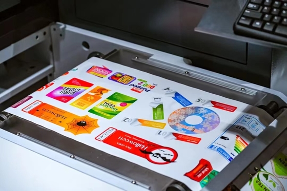 Automatische rol tot rol volkleurig digitaal label UV inkjetprinter