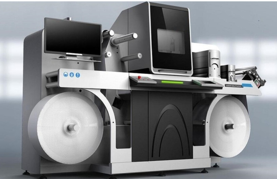 10-60um labelfolie stempelen en lakken machine