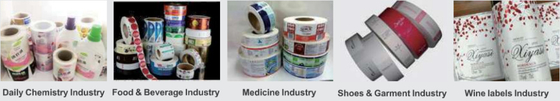 Roll to Roll Feeding CMYK Digital Inkjet Label Printing Machine voor gemakkelijke bediening