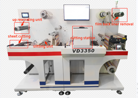 VD3350 Digitaal etiketteringsmachine met snij- en laminaatmachine