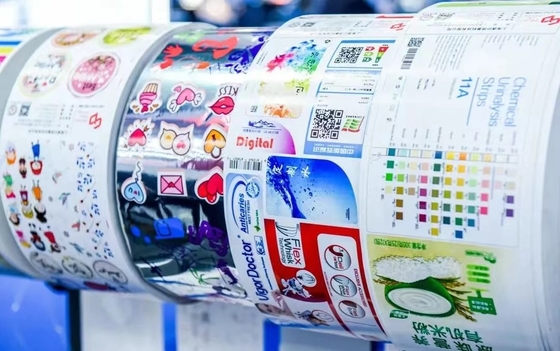 Volkleurige roll-to-roll digitale etiketten inkjetprinter