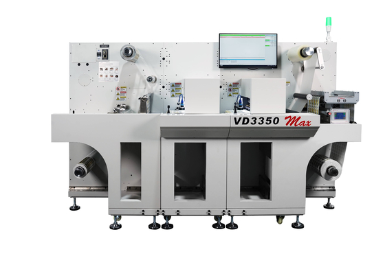 Een station zes koppen VD3350 Digitaal automatisch voedingslabel die snijmachine