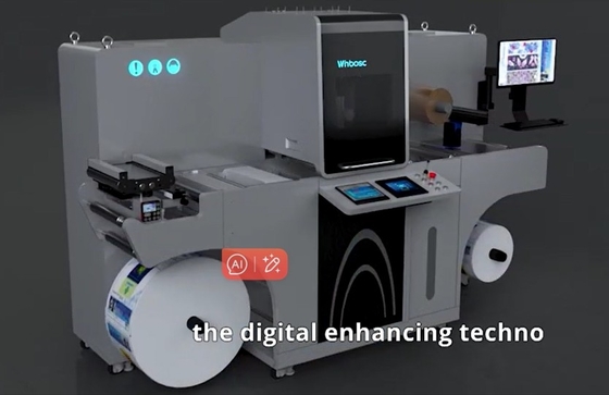 Ecoospark UV Piezo Inkjet Label Roll Embellishment Machine Perfecte oplossing voor verbeterde effecten