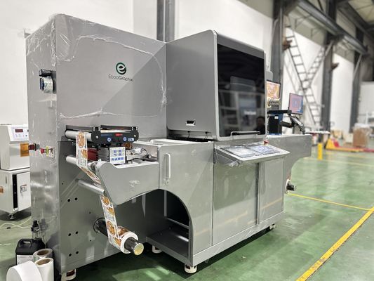 Label Digitale Verfraaiingsmachine met max. 60 m/min. Snelheid 360*360 dpi Resolutie en 10-150 micro Lacklaagdikte