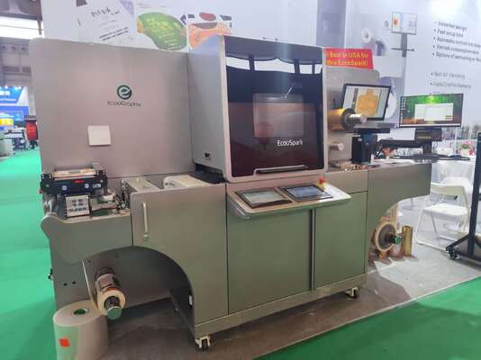EcooSpark Digitaal Etiket UV Lack Printing en Folie Stamping Machine met Braille Printing