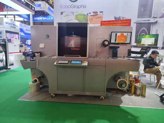 Digitale roterende UV-lakdruk- en koudfolie-machine