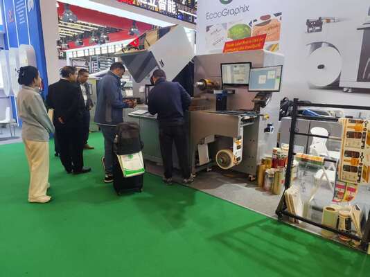 Digitale roterende UV-lakdruk- en koudfolie-machine