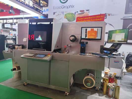 450mm Digitale Etiket Nabewerking Vernis Drukken Koudfolie machine