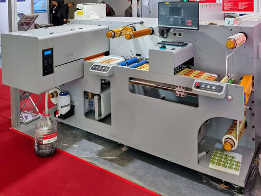 Automatische digitale etiketafdruk- en snijmachine met kleine uitvoer