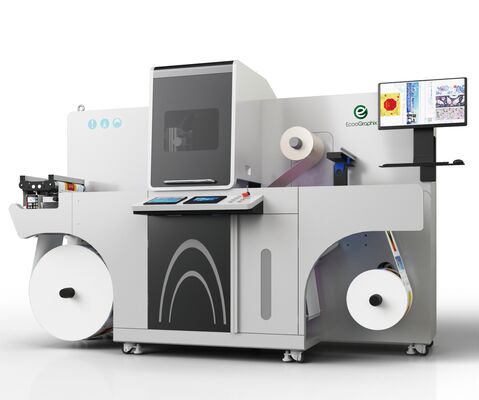 EcooGraphix Digitale Etikettenlak- en Foliedruk Machine Etikettenverfraaiingsapparatuur