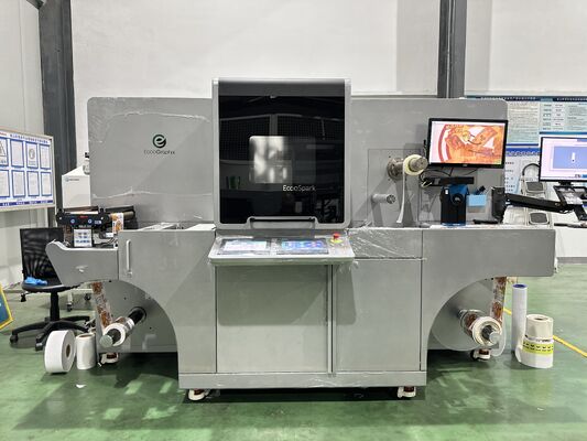 Druppel-op-aanvraag inkjet roll-to-roll label digitale inrichtingsmachine Ecoospark