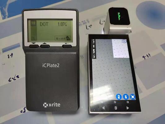 720p HD LCD aanraakscherm CTP Plaat Densitometer met Android OS en Precise DOT Measurement