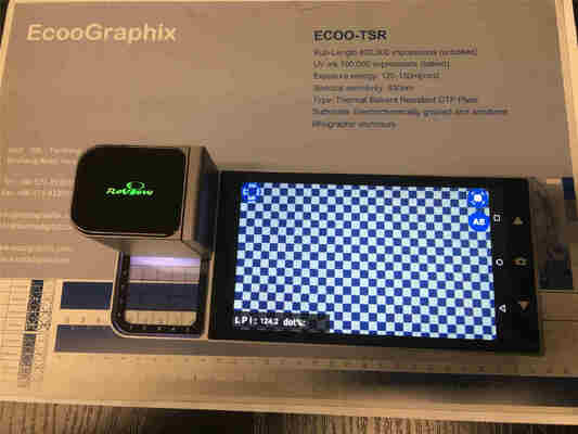 RePlate CTP Plate Densitometer met een HD 720p LCD touchscreen