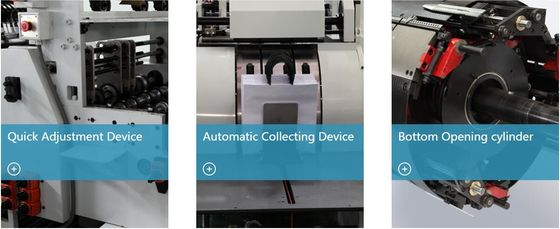 de Bodemdocument van 40pcs/Min 450GSM Vierkante Zak die Machine maken