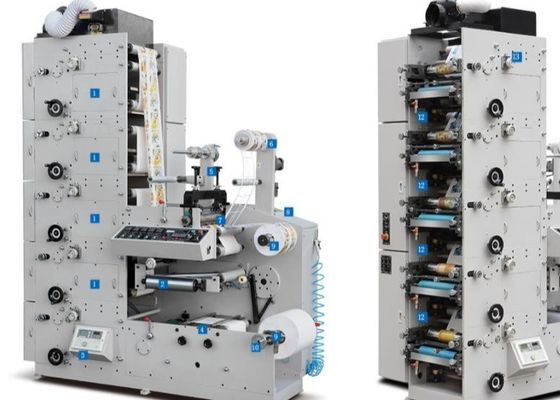 Het lamineren van Gecompenseerde Folie die Flexo-Etiketprinter stempelen