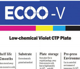 0.25mm Maat Violette CTP CompensatieDrukplaat Vriendschappelijke Eco