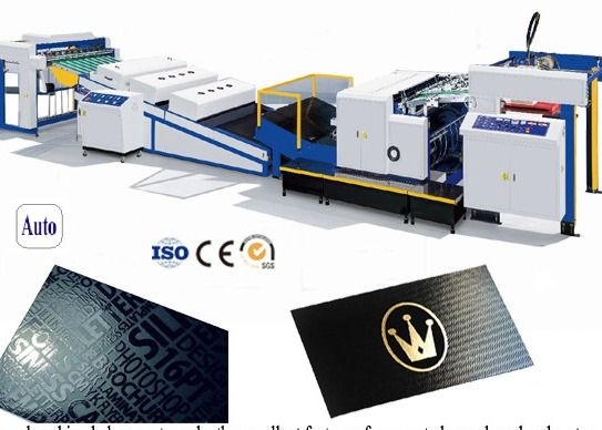 UV-laken op waterbasis, overkoepelingsmachine voor karton