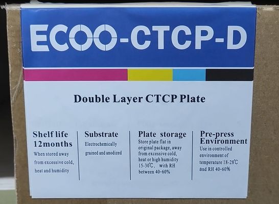 CTP van het drukaluminium Dubbele UV Positieve Plaat Hoge Gevoeligheid