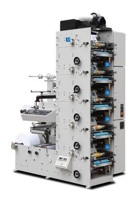 60M/Min UV Flexographic Drukmachine voor Zelfklevend Etiket