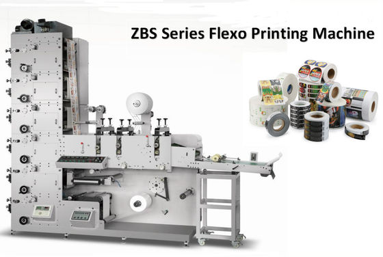 3 de Drukmachine 320mm van het kleuren60m/Min Flexo UVetiket Webbreedte