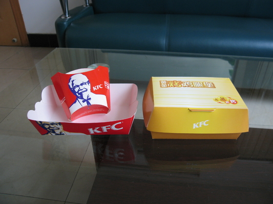 L-800A Hamburger Box Cartoning Machine voor Food Paper Case