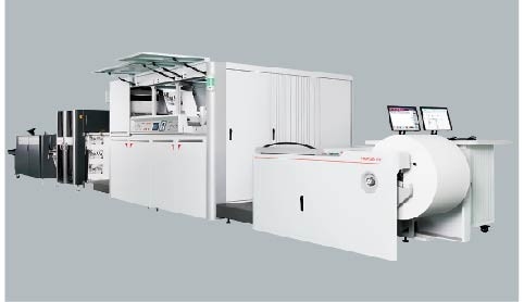 Digitale inkjetprinter met een breedte van 540 mm 600 dpi*1200 dpi 100 m/min